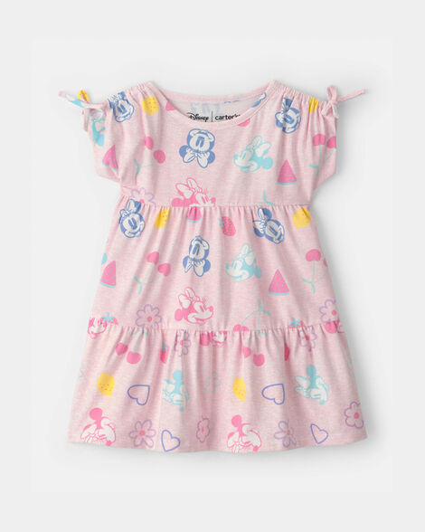 baby girl disney© minnie mouse fruit dress - pink