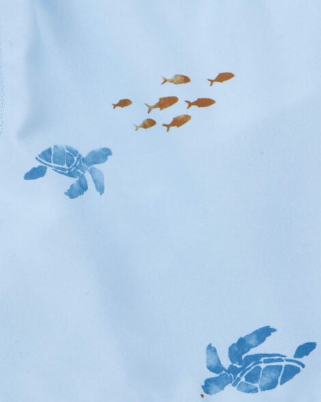  Product image 3 of Toddler Sea Creatures Swim Trunks - Blue