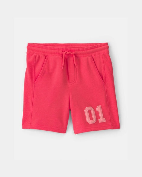boys varsity french terry shorts - orange