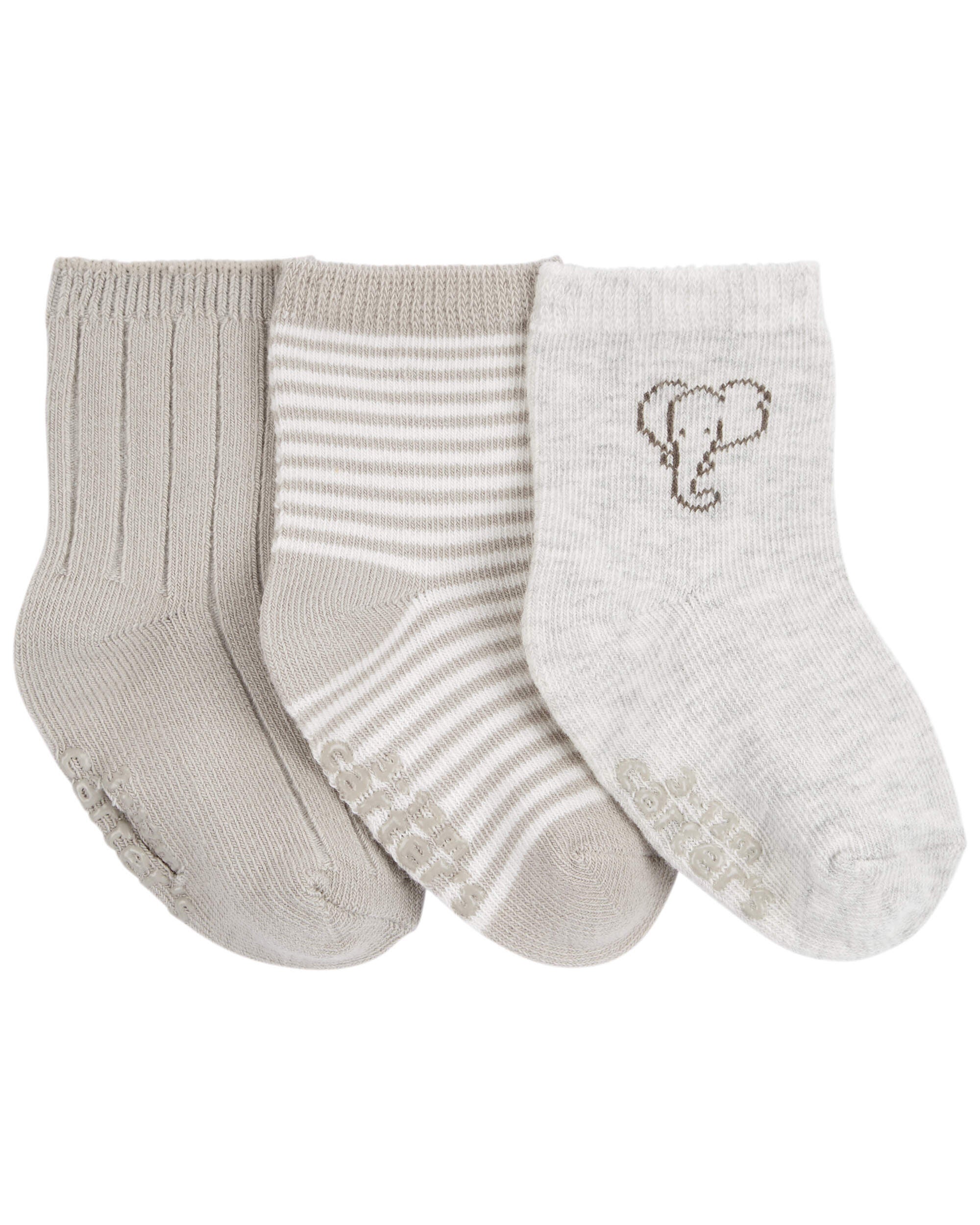Baby 3 Pack Elephant Booties
