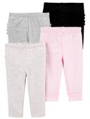 Multi - Baby 4-Pack Ruffle-Detail Cotton Pants
, Selected