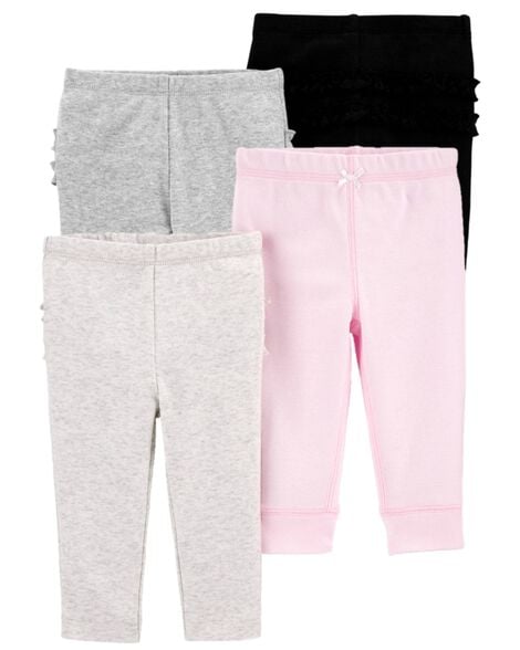 Product image 1 of Baby 4-Pack Ruffle-Detail Cotton Pants