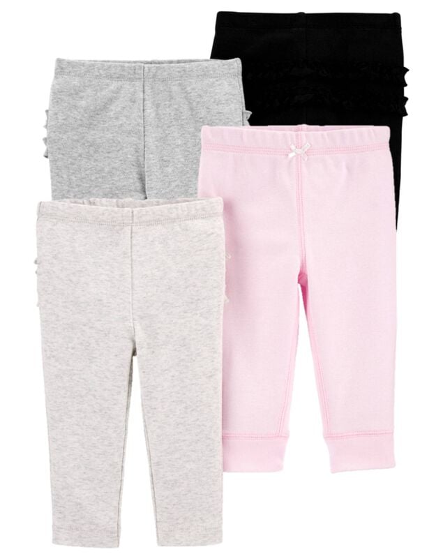 Product image 1 of Baby 4-Pack Ruffle-Detail Cotton Pants
