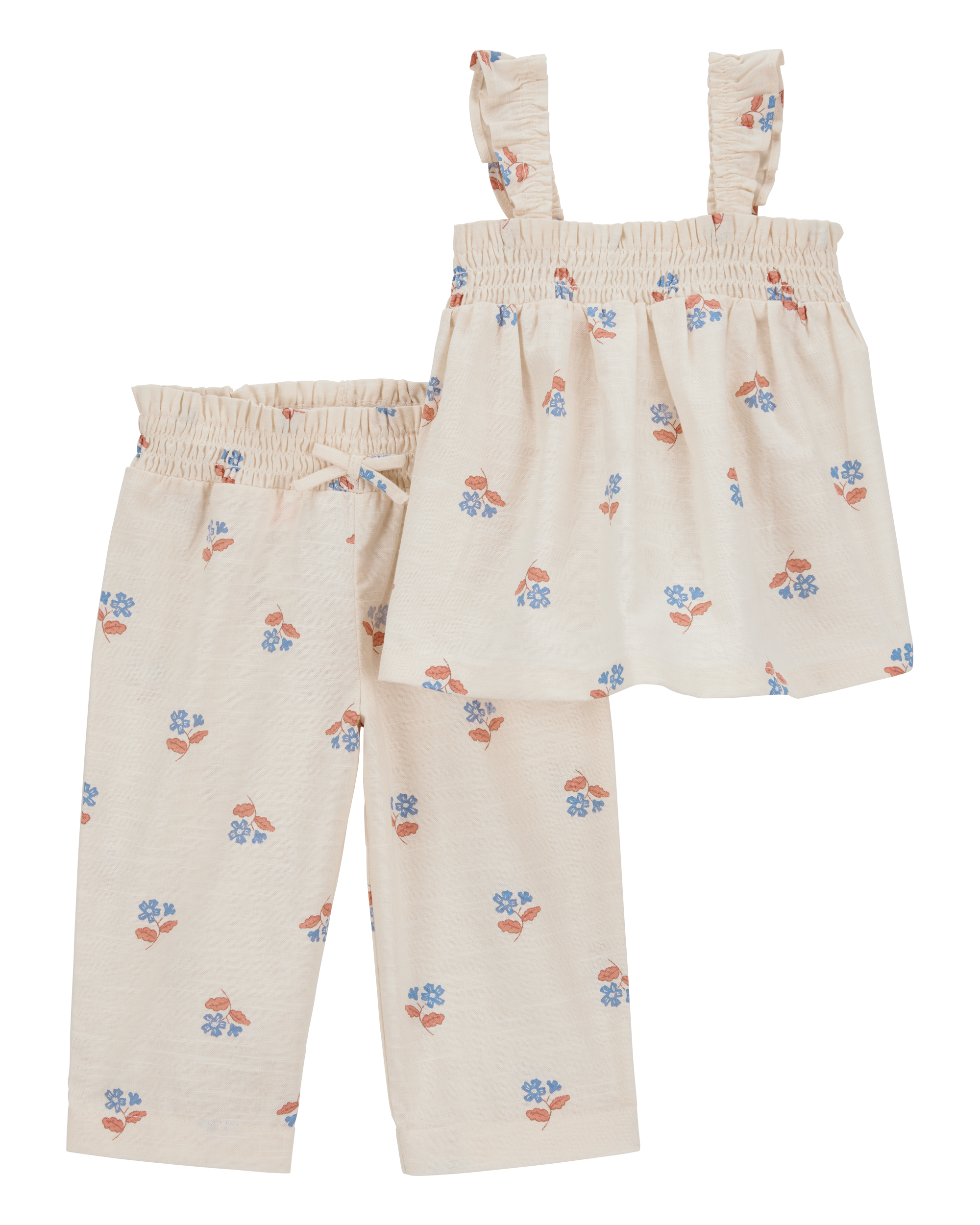 Baby Girl 2-Piece Floral Tank & Pant Set