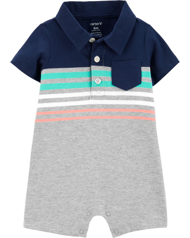 Polo Style Jersey Romper Carters Com