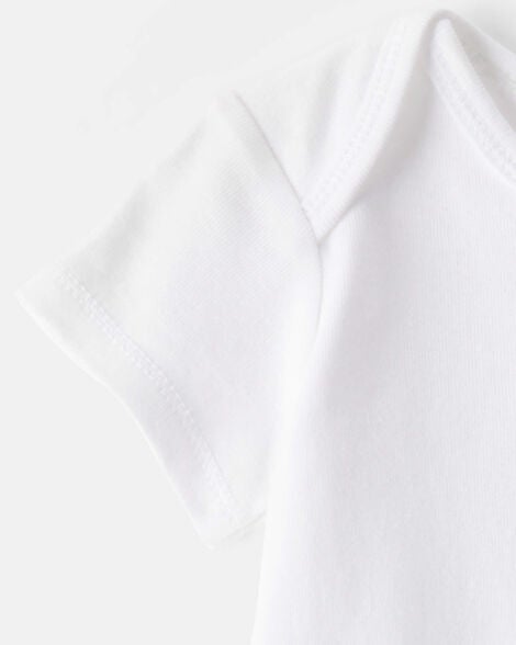  Product image 3 of Baby 5-Pack Short-Sleeve Bodysuits - White