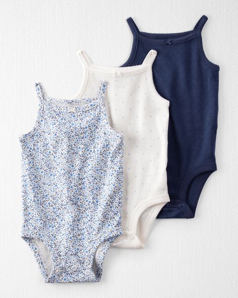  Product image 1 of Baby 3-Pack Organic Cotton Rib Bodysuits