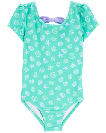 Toddler Shell Print 1-Piece Swimsuit