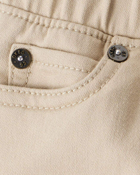 Product image 3 of Baby Boy Cotton Pull-On Fashion Pants - Tan