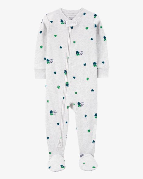  Product image 1 of Toddler 1-Piece St. Patrick’s Day Leprechaun Cotton Blend Snug-Fit Pajamas