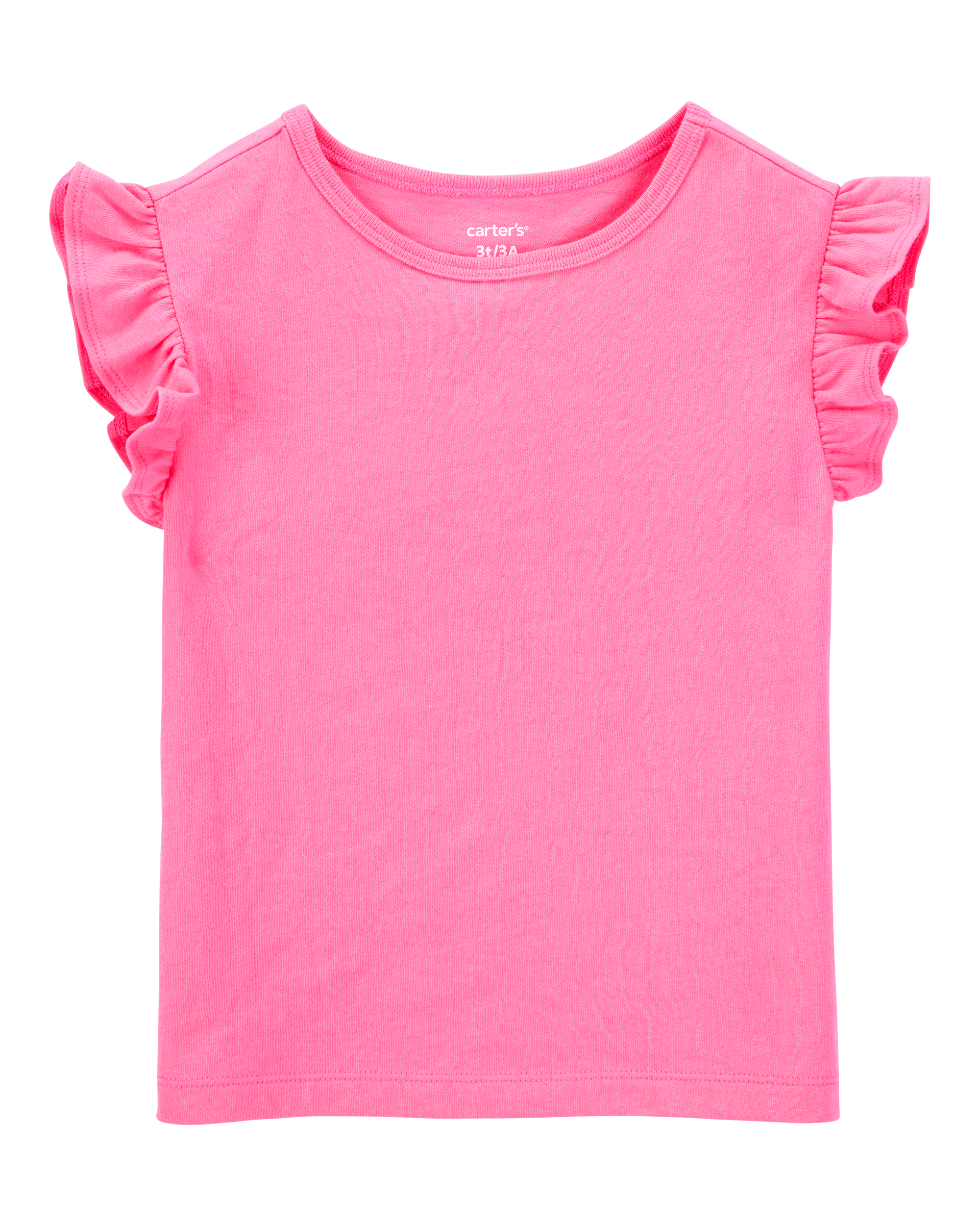 Toddler Solid Short-Sleeve Fashion Top - Pink