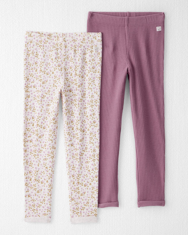 Product image 1 of Toddler 2-Pack Organic Cotton Rib Leggings
