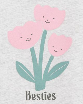 Product image 2 of Toddler Besties Short-Sleeve Graphic Tee - Grey