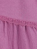 Pink - Baby Crinkle Jersey Lace Top, Selected