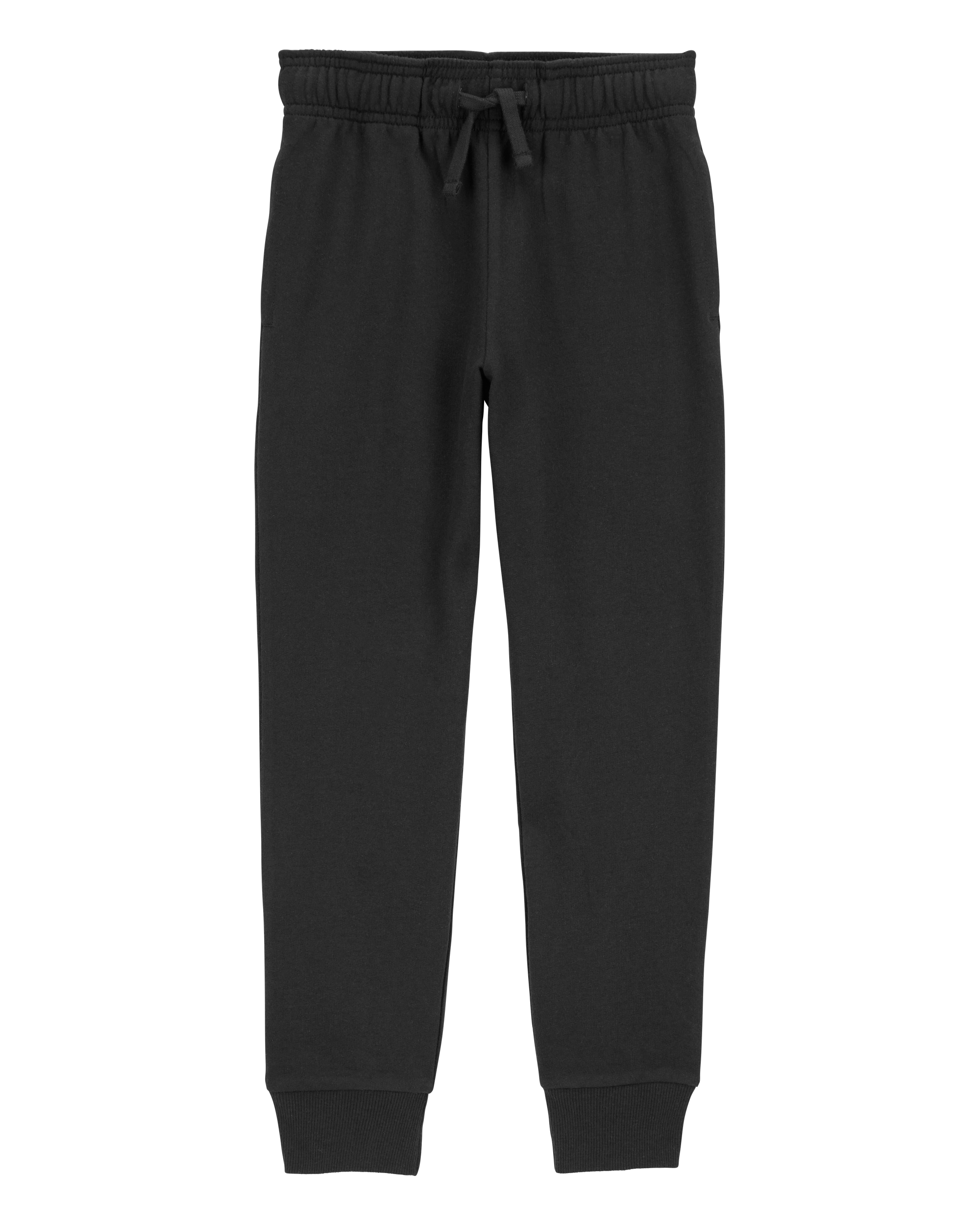 Kid Pull-On Drawstring Joggers - Black