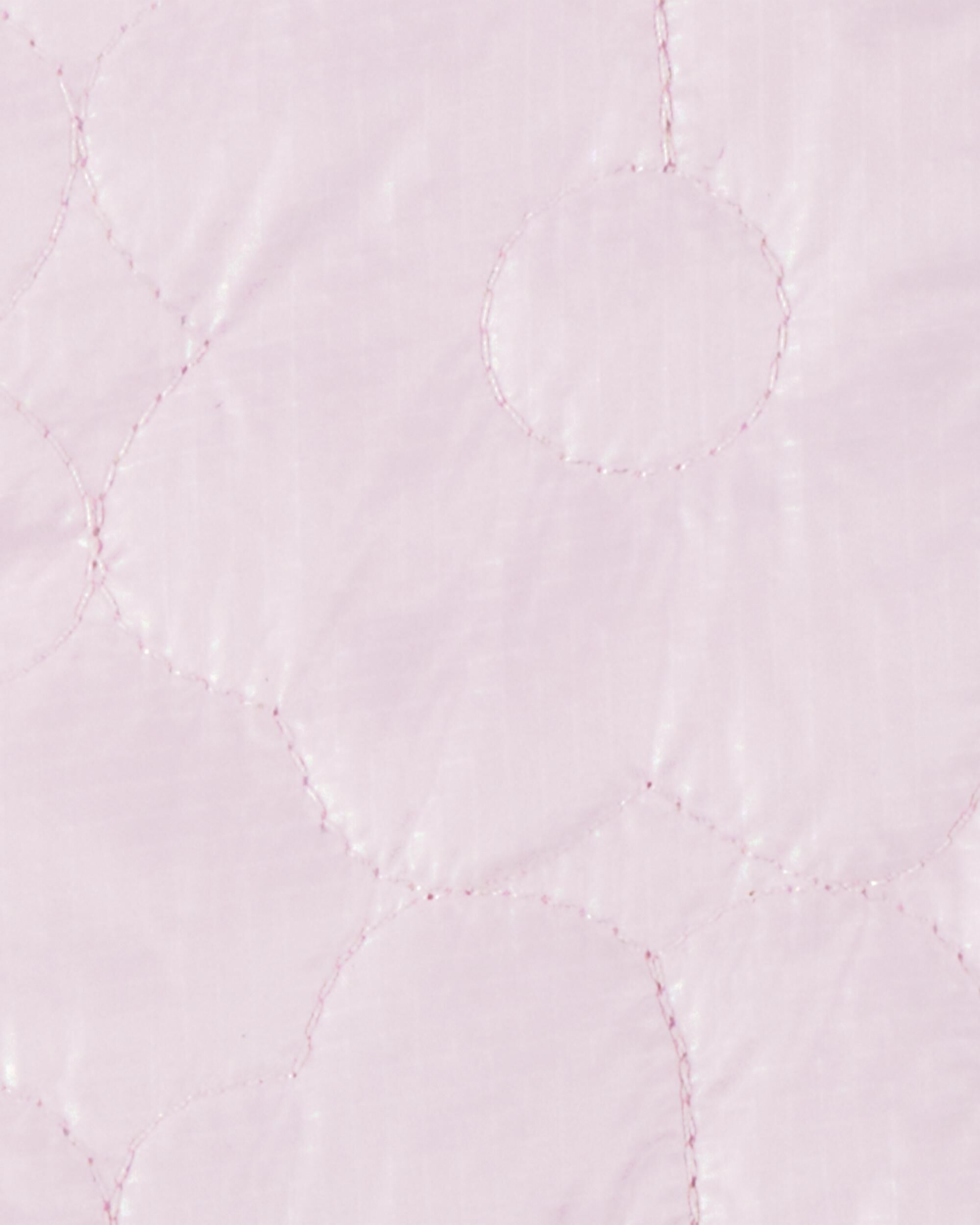 Toddler Girl Floral Quilted Midweight Jacket - Pink
