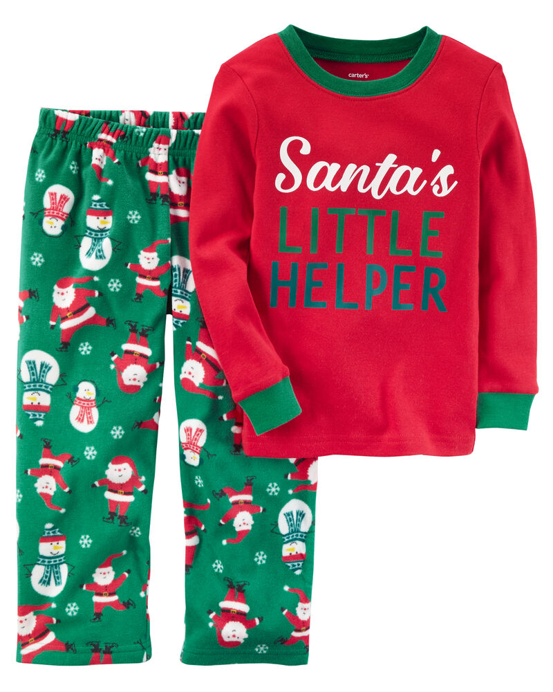 2 Piece Christmas Cotton Fleece Pjs Carters Com