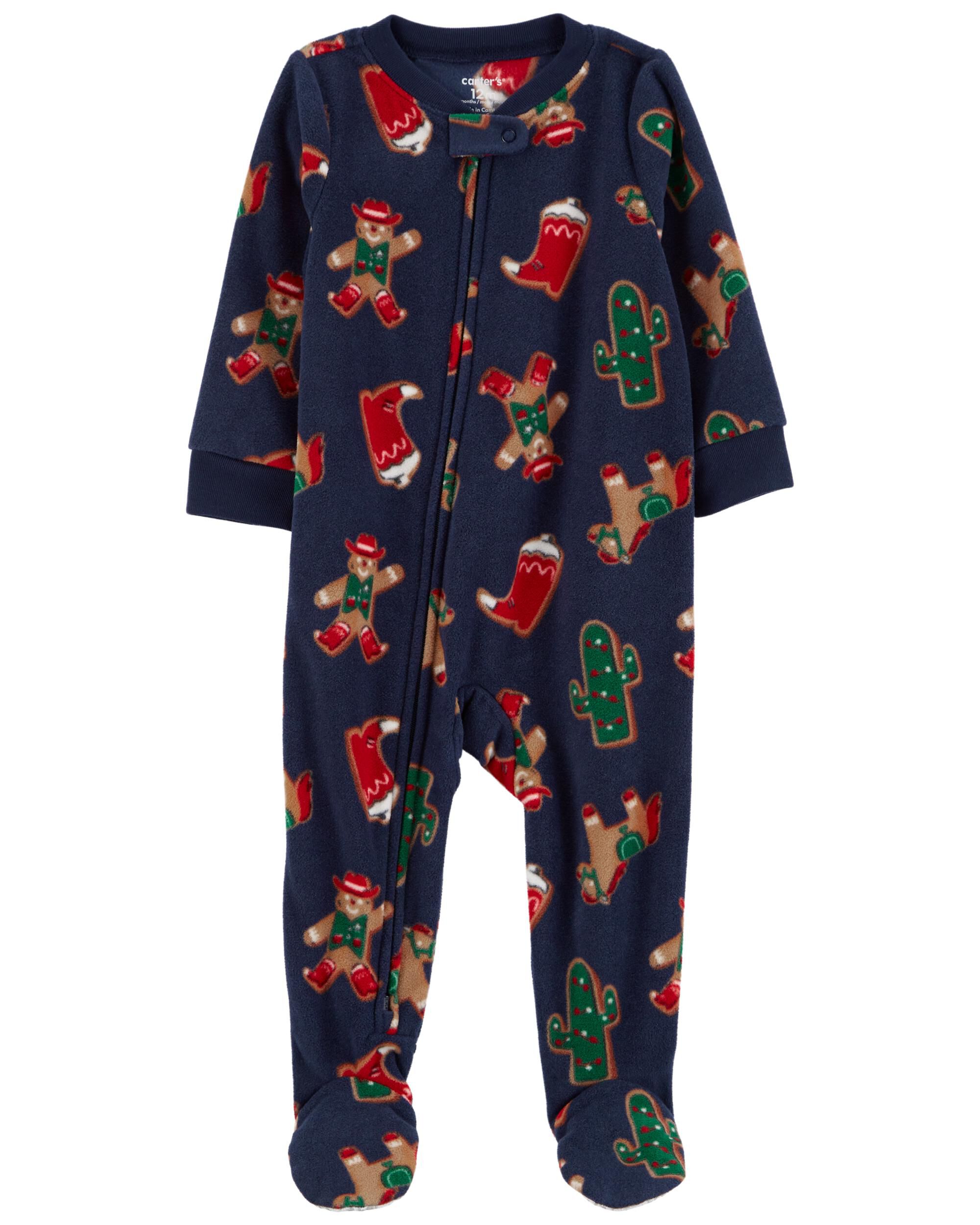 Baby 1 Piece Gingerbread Fleece Footie Pajamas Carter s Carter s