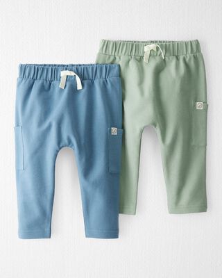 Product image 1 of Baby 2-Pack Organic Cotton French Terry Joggers