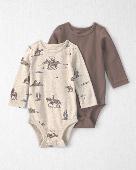 Baby 2-Pack Organic Cotton Bodysuits