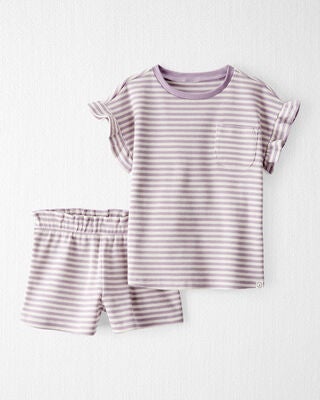 Product image 1 of Toddler 2-Piece Organic Cotton Striped Set