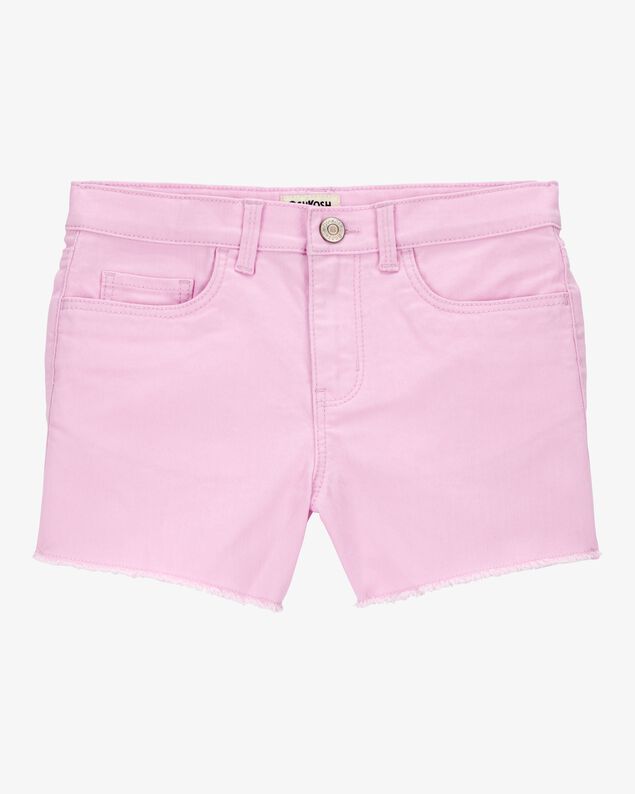 Product image 1 of Kid Iconic Raw Hem Shorts - Pink
