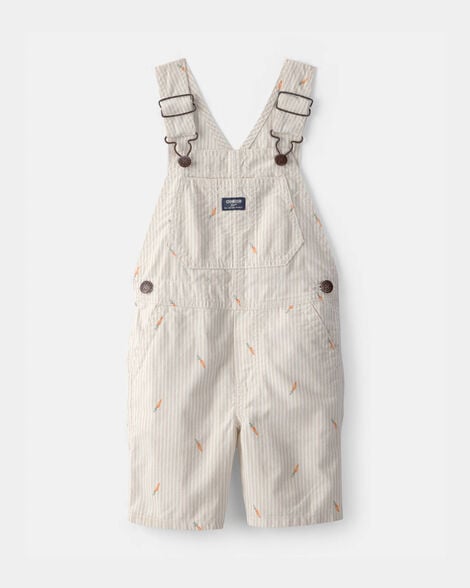 Toddler Easter Carrot Shortall - Cream