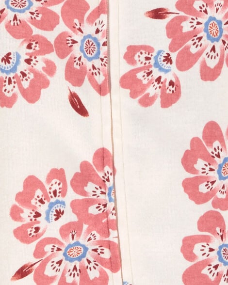  Product image 3 of Baby 2-Pack Floral 2-Way Zip Cotton Sleep & Play Pajamas