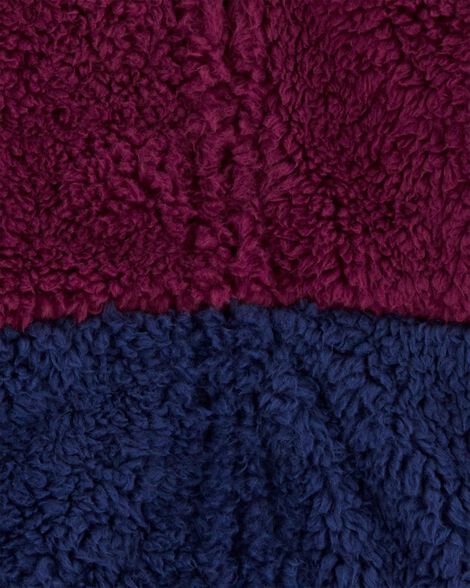  Product image 2 of Toddler Colorblock Fleece Knit Jacket - Red
