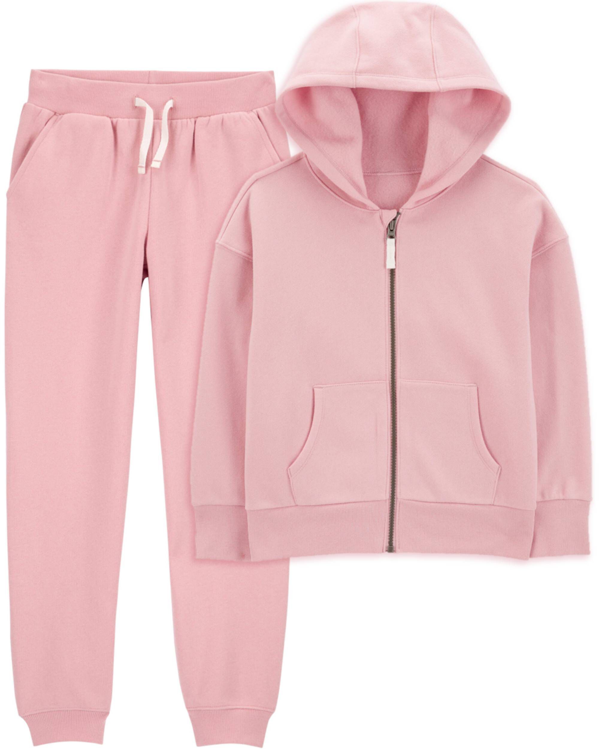 Fleece hoodie set online