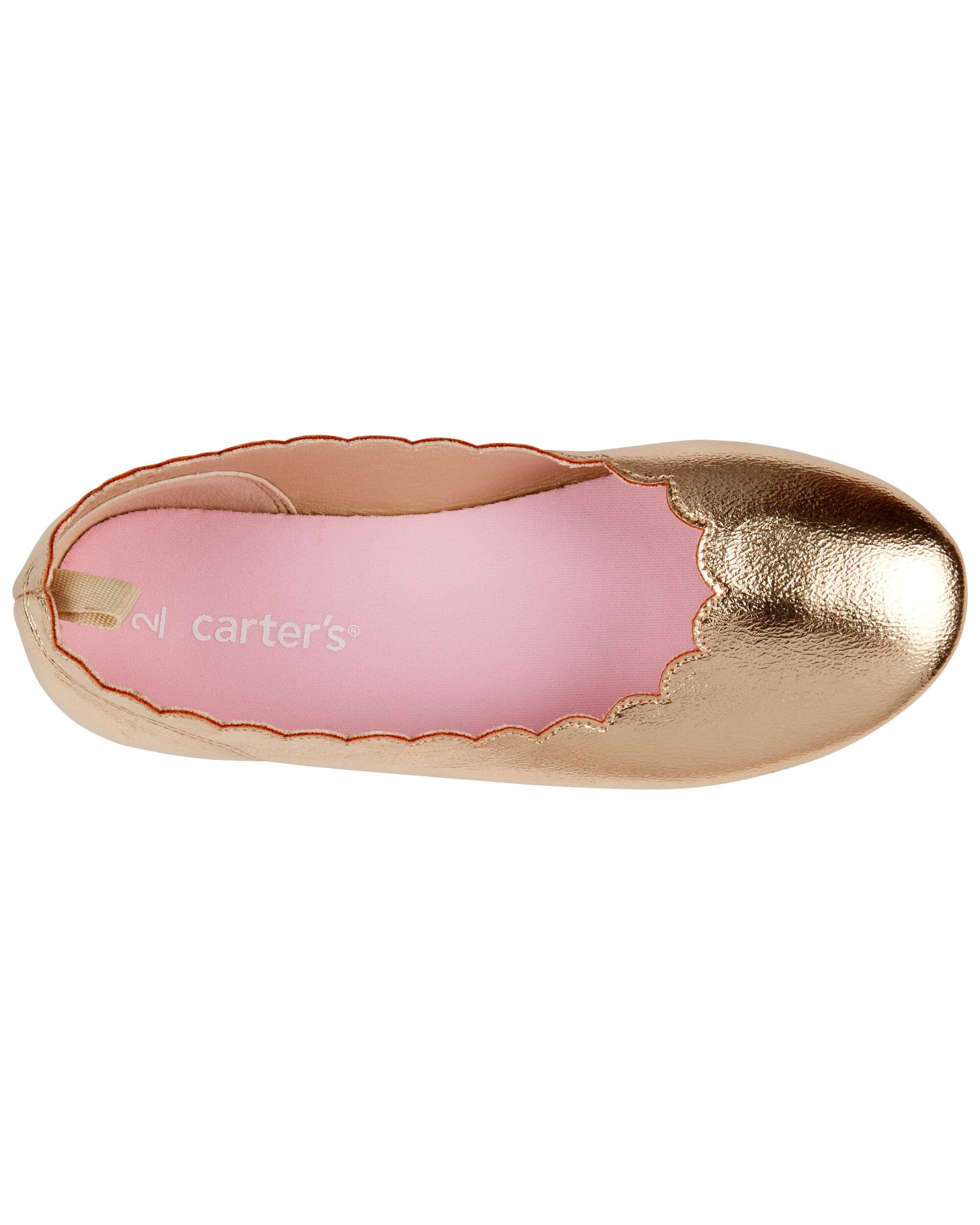 Carter's gold ballet flats store