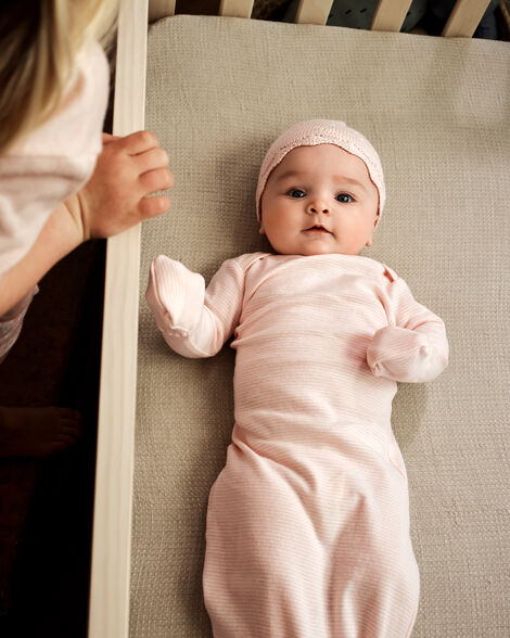Product image 5 of Baby 2-Pack Sleeper Gowns - Pink