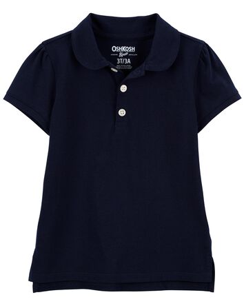 Toddler Navy Piqué Polo Shirt