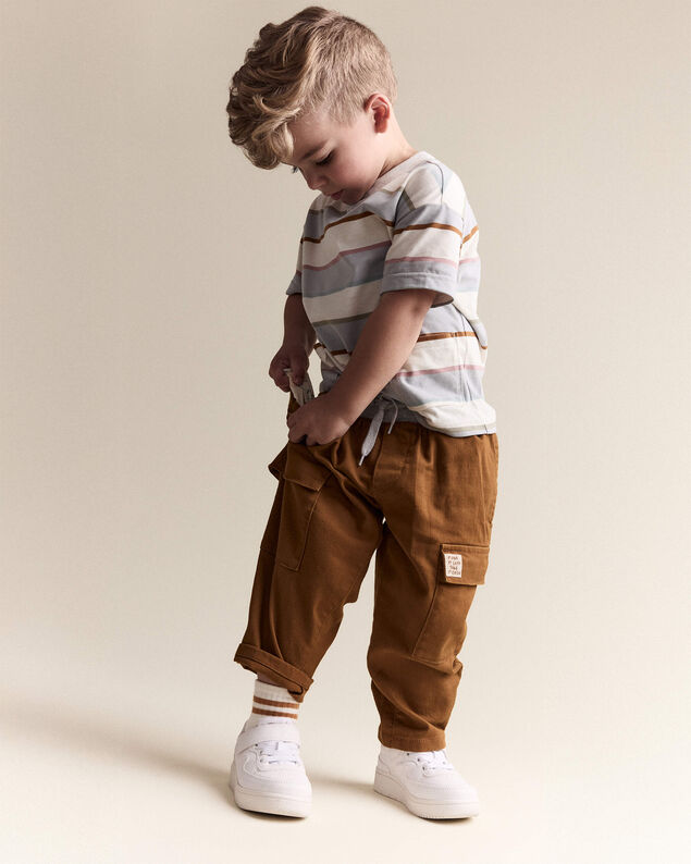 Product image 1 of Toddler Boy Cargo Pant - Cinnamon