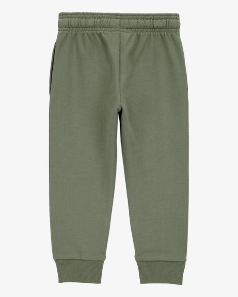 Product image 4 of Toddler Pull-On Drawstring Joggers - Green