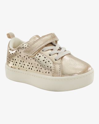 Product image 1 of Toddler High-Top Glitter Sneakers - Gold