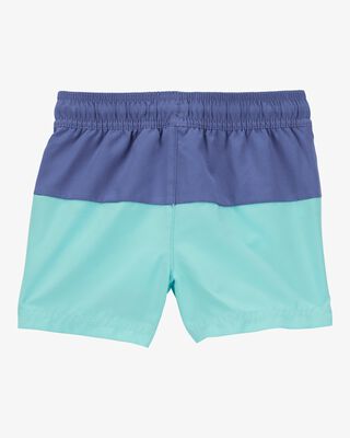 Product image 2 of Toddler Colorblock Swim Trunks - Green/Blue