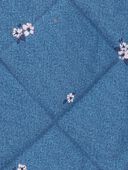 Blue - Baby Floral Print Sherpa-Lined Snowsuit, Selected