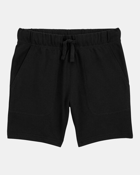 boys pull-on french terry shorts - black