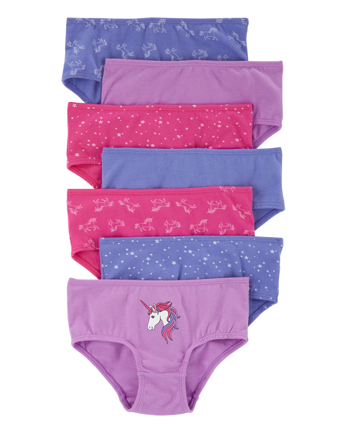 Kid 7-Pack Floral Brief Stretch Cotton Underwear - Carter's