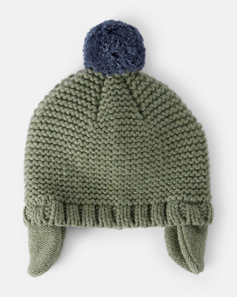  Product image 1 of Baby Boy Pom Winter Hat - Green