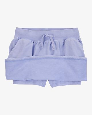 Product image 2 of Kid Active Drawstring French Terry Skort - Purple