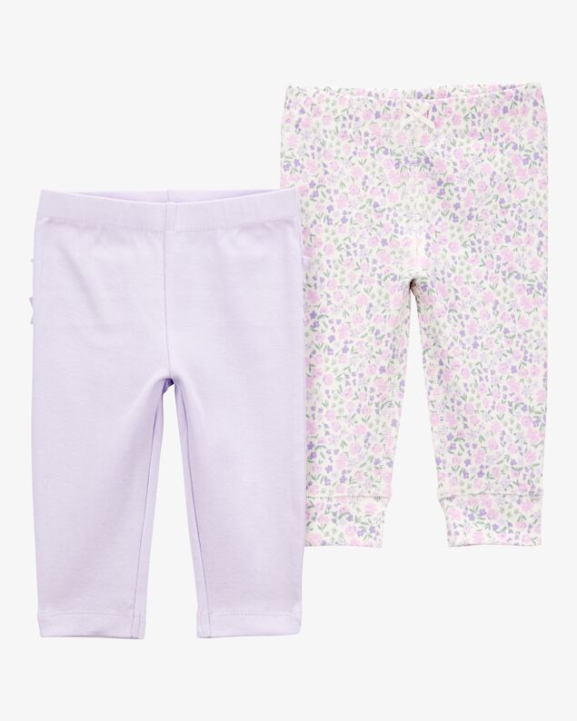 Product image 1 of Baby 2-Pack Foral Pull-On Pants