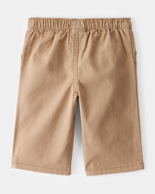 Product image 2 of Baby Twill Bow-Tie Wide Leg Shorts - Taupe
