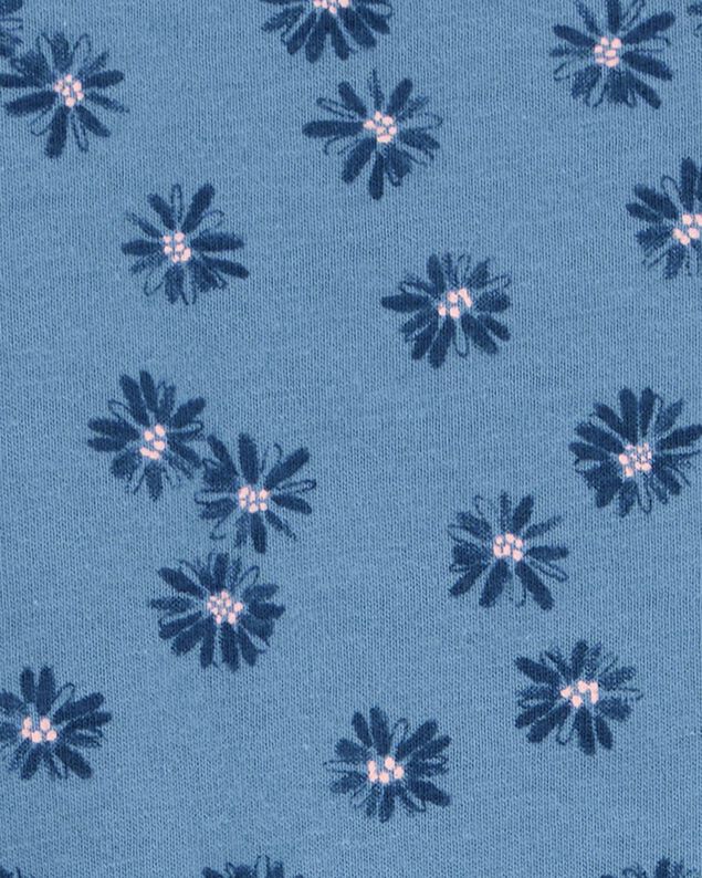 Product image 2 of Toddler Floral Tie-Front Short-Sleeve Tee - Blue