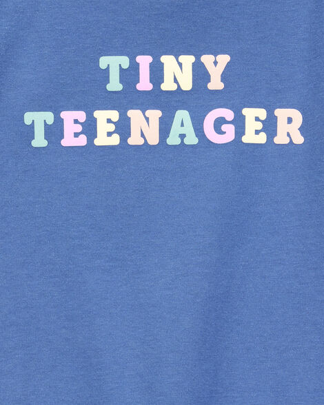 Product image 2 of Toddler Tiny Teenager Short-Sleeve Graphic Tee - Blue