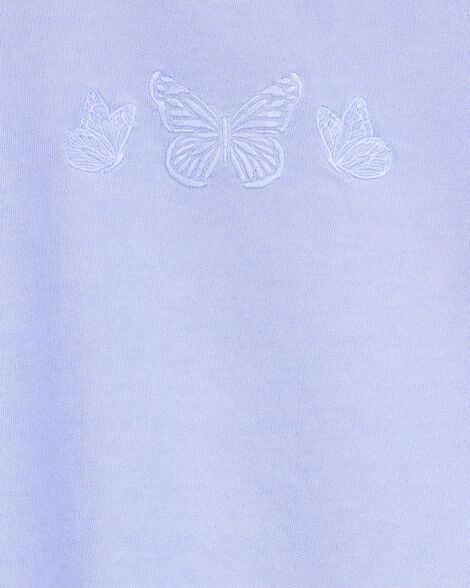 Product image 3 of Kid Butterfly-Print French Terry Pullover - Purple