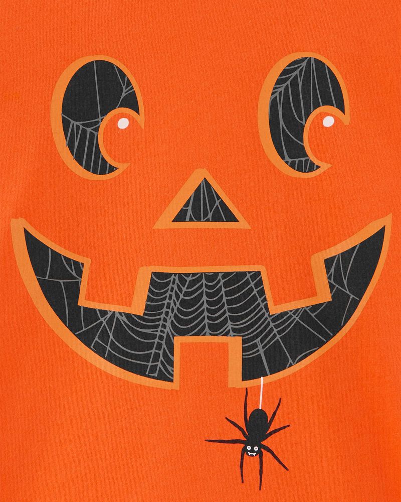 Orange Baby Glow Halloween Jack-O-Lantern Jersey Tee | carters.com