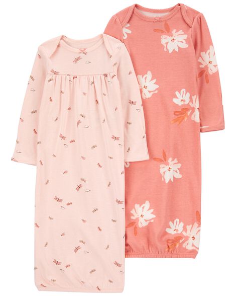 Carter's 2pc Baby Boy Blue Farm Sleep Gowns Set
