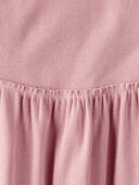 Blush - Toddler Organic Cotton Ribbed Knit Dress, Selected
